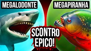 Che Succederebbe Se Megalodonte e Megapiranha si Incontrassero [upl. by Hanser118]