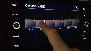 Volkswagen Infotainment radiozender instellen [upl. by Leonie]
