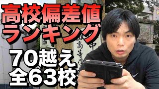 全国高校偏差値ランキング【偏差値70越え63校一挙紹介！】 [upl. by Aynod]