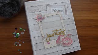 Tutorial Mini álbum desestructurado con estructura de espina  scrapbooking [upl. by Nirehs570]