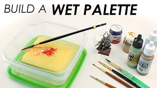 How to Build a Wet Palette  The Tool Every Brush Painter Needs [upl. by Ayotl390]