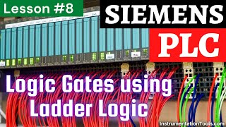 Logic Gates using Ladder Logic  Free PLC Training Courses [upl. by Elockin]