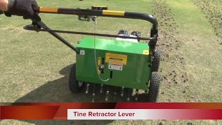 How To Aerate Your Lawn Hire Aerator [upl. by Airamanna]