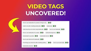 How To See Tags on YouTube Videos and Channels w TubeBuddy [upl. by Sharpe]