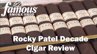 Rocky Patel Decade Cigars Review  Famous Smoke Shop [upl. by Asyar]