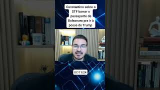 Constantino fala sobre o passaporte do Bolsonaro shorts [upl. by Hancock642]