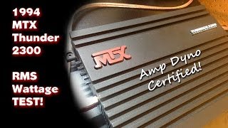 1994 MTX Thunder 2300 Full Amp Dyno Wattage Test [upl. by Mori]