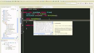 Java swing GUI tutorial 4 JScrollPane [upl. by Ariajaj885]