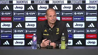 JUVE  GENOA  Allegri quotMondiale per club Sarà una bellissima avventuraquot Conferenza stampa [upl. by Atse]