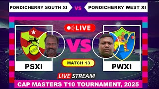 Pondicherry South XI vs Pondicherry West XI T10 Live Cricket  English Commentary [upl. by Verda]