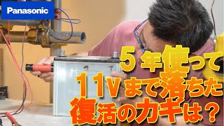 5年使った11Vまで低下したパナソニックバッテリー 充電する事で回復するの？ [upl. by Etta149]