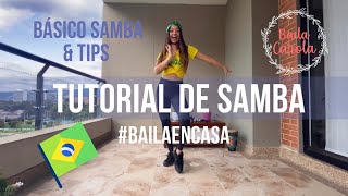 TUTORIAL SAMBA  COMO BAILAR SAMBA 🇧🇷 [upl. by Boarer474]