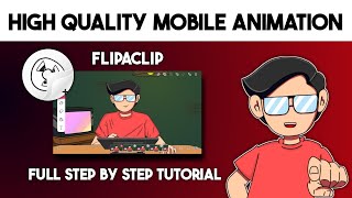 How to make animation in Flipaclip on Mobile  For Beginners Full Tutorial like RG Bucket List [upl. by Ecinreb863]