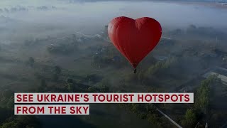 Explore Ukraine See Ukraine’s tourist hotspots from the sky [upl. by Anasiul]