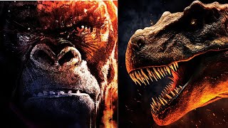 Kong vs TRex  Animation  Monster Battle  Dinosaur Adventure [upl. by Frendel]