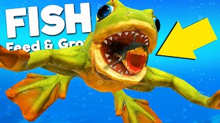 Playing As The DEADLIEST FROG In Feed amp Grow Fish [upl. by Ronoh]