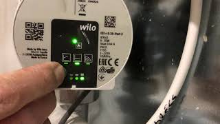 Wilo Para 257 Underfloor heating pump hidden menu how to select speed operating curve What is [upl. by Andel]