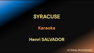 SYRACUSE KARAOKE Henri SALVADOR [upl. by Westleigh113]