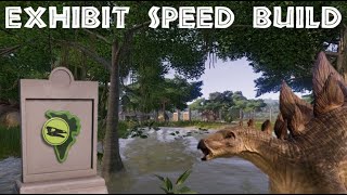 Stegosaurus Exhibit Speed Build  Jurassic World Evolution [upl. by Iruy]