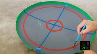 how to Beyblade easy make arena stadium [upl. by Forkey]