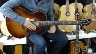 Patrick James Eggle Saluda Custom Sunburst Forsyths Acoustic Guitar Demo [upl. by Acirre203]