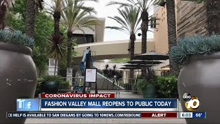 Fashion Valley Mall reopens on Saturday [upl. by Lotty]