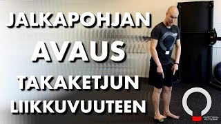 Takaketjun liikkuvuus  Jalkapohjan avaus pallolla [upl. by Terzas]