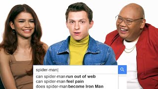 Tom Holland Zendaya amp Jacob Batalon Answer the Webs Most Searched Questions  WIRED [upl. by Namien638]