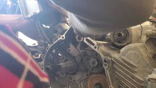 2002 kodiak 400 top end rebuild part 1 [upl. by Kitchen190]