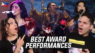 Award Show Performances in the PHILIPPINES are UNREAL Latinos react to Filipino Award shows [upl. by Jaan]