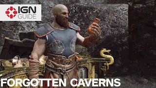 God of War  Forgotten Caverns Walkthrough [upl. by Ahsienahs]