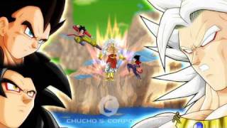 Dragon Ball Z  Broly Saiyan 5 vs Gokuh and Vegeta [upl. by Trilley]