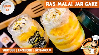 Ras Malai Jar Cake  Vandus Kitchen  No Oven Egg less Dessert Recipe in Fry Pan  English Titles [upl. by Tecla]