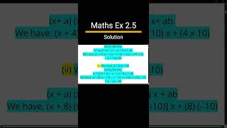 Maths Class 9 Chapter 2 Exercise 25 Solutions  Polynomials Class 9 NCERT Solutions CBSE shorts [upl. by Anoik]