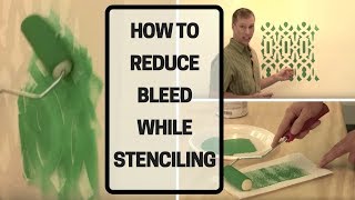 How To Reduce Bleed While Stenciling [upl. by Catharina]