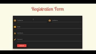 How to Create a Material Design SignUp Form [upl. by Noxas]