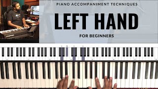 4 Left Hand Piano CHORD PATTERNS for Beginners [upl. by Hugibert326]