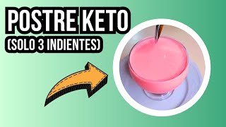 💜Como hacer un Postre Keto con Yogurt Griego SOLO 3 INGREDIENTES [upl. by Yrbua]