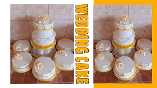 JINSI YA KUPAMBA KEKI ZA HARUSI RAHISIHOW TO DECORATE WEDDING CAKES [upl. by Lanctot]