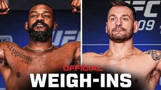 Jones vs Miocic Fighter WeighIns  UFC 309 [upl. by Denn]