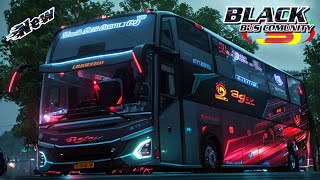 MOD BUSSID TERBARU  RILIS FRESH JETBUS 5 BEJEU BLACK BUS COMUNITY LAUTARO [upl. by Eldwin]