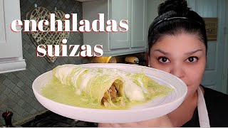 ENCHILADAS SUIZAS  How To Make Enchiladas Suizas [upl. by Yllitnahc]