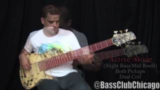 Fodera Emperor II Elite 6 String Bass Demo by Bass Club Chicago [upl. by Yenetruoc]