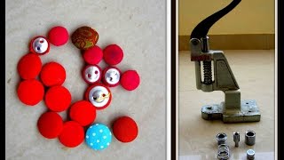 How to make Fabric Buttons easily  A COMPLETE TUTORIAL [upl. by Mixam415]