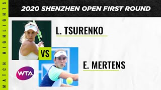 Lesia Tsurenko vs Elise Mertens  2020 Shenzhen Open First Round  WTA Highlights [upl. by Lekcim817]