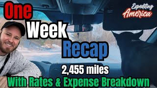 Vlog One Week Recap With NonCdl OTR Cargo Van Driver  Load Rates and Expense Breakdown [upl. by Odyssey472]