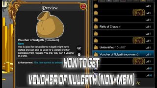 AQW HOW TO GET VOUCHER OF NULGATH 2022 NONMEM [upl. by Yole]