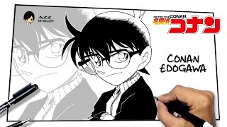 How to draw Conan Edogawa from Detective Conan [upl. by Indyc]