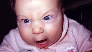 Baby Angry Face  Funny Baby Compilation [upl. by Holmun186]