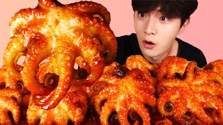 ENG SUBSuper Spicy Webfoot Octopus StirFried Eat Mukbang🐙Korean Seafood ASMR 후니 Hoony Eatingsound [upl. by Lasiaf]